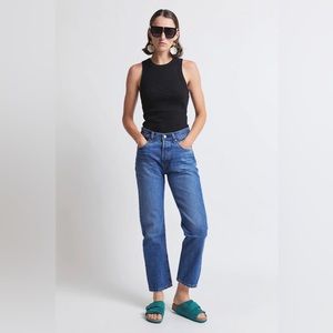 Levi’s 501 Crop Jeans in Athens Noon Wash